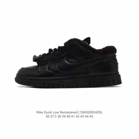 秋冬新款 加绒加厚 耐克 加毛款 Nike Air Dunk 3.0 Remastered 男女运动鞋时尚运动休闲板鞋。最近，Nike Dunk Low Rem - 点击图像关闭