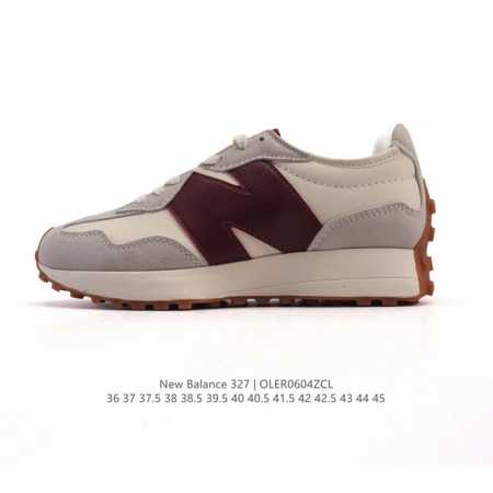 真标 Nb 新百伦 New Balance 327系列复古休闲运动慢跑鞋时尚男女运动鞋 以更纯粹的复古风格设计打造的全新造型 侧身还以解构设计，将 N 字标志以 - 点击图像关闭