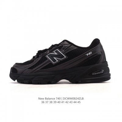 New Balance Mr740 Nb新百伦系列复古老爹风休闲运动慢跑鞋。采用轻质牛剖革拼接透气网眼衬垫织物鞋面材质 T-Beam大底提供足步弓支撑 保持步态