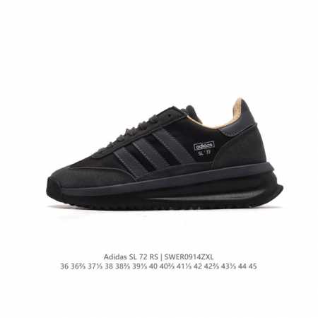 阿迪达斯adidas Sl 72 Shoes 经典复古薄底运动鞋 T头鞋 三叶草复古休闲跑步鞋休闲运动鞋 这款经典运动鞋携复古型格，来访你的活力日常 采用舒爽网 - 点击图像关闭
