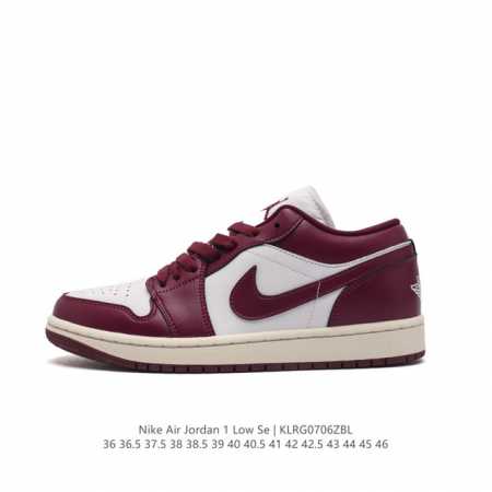耐克 乔丹Air Jordan 1 Low AJ1 乔1 乔丹1代aj1 低帮复古文化休闲运动篮球鞋。该鞋款从 1985 年元年款汲取设计灵感，焕新演绎简约经典 - 点击图像关闭
