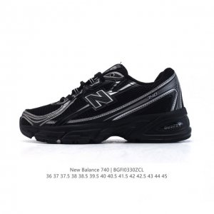 New Balance Mr740 Nb新百伦系列复古老爹风休闲运动慢跑鞋。采用轻质牛剖革拼接透气网眼衬垫织物鞋面材质 T-Beam大底提供足步弓支撑 保持步态