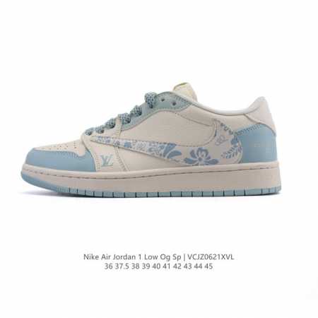 公司级 真标 耐克 Nike Air Jordan 1 Low Og Sp Military Blue Aj1乔1倒勾 2025年新款 蛇年新款 低帮篮球鞋 A - 点击图像关闭