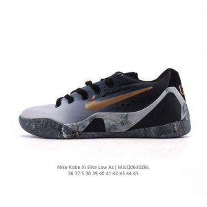 新品 耐克 Nike Kobe 9 Elite Low Protro科比9代系列低帮飞线室内实战运动篮球鞋 Fz7334-100 #采用飞织机台Flyweave