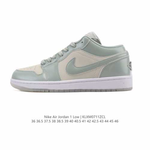 耐克 乔丹Air Jordan 1 Low Aj1 乔1 乔丹1代Aj1 低帮复古文化休闲运动篮球鞋。从1985 年面世的元年款汲取设计灵感，采用简洁大方的经典