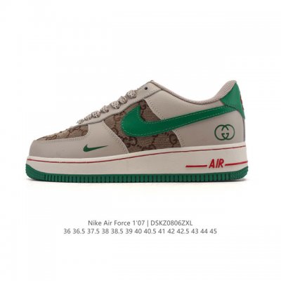 真标 耐克 Nike Air Force 1 '07 Low 空军一号含气垫 小白鞋 低帮百搭厚底增高休闲运动板鞋。柔软、弹性十足的缓震性能和出色的中底设计，横