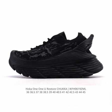 公司级 Hoka One One Restore 弹性舒适减震防滑 低帮 涉溪鞋 休闲跑步鞋 男女同款 一脚蹬 厚底增高运动跑步鞋。简评一下：1.做工：很细致， - 点击图像关闭