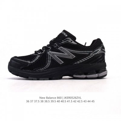 真标 Nb 新百伦 New Balance Ml860 V2 系列复古老爹风休闲运动慢跑 采用丝光猪巴皮革拼接透气网眼织物鞋面T-Beam大底提供足步弓支撑 保