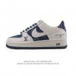 公司级 Af1耐克 Nike Air Force 1 ‘07 Low 空军一号 小白鞋 路易威登联名 厚底增高百搭运动板鞋 原楦头原纸板 打造纯正空军版型，专注