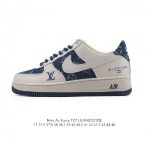 公司级 Af1耐克 Nike Air Force 1 ‘07 Low 空军一号 小白鞋 路易威登联名 厚底增高百搭运动板鞋 原楦头原纸板 打造纯正空军版型，专注
