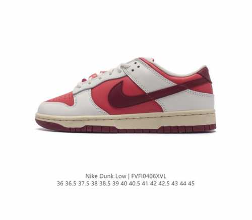 耐克 Nike Dunk Low 运动鞋复古板鞋，尽情迈步，彰显个性风采。采用天然皮革，经久耐穿，塑就如元年款 Dunk 般的复古质感。鞋头透气孔，搭配鞋口和鞋