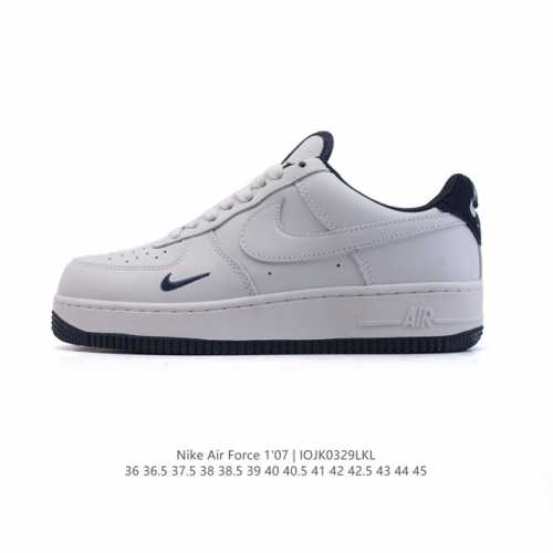 耐克 Nike Air Force 1 ’07 空军一号 Af 1 低帮 厚底增高百搭 小白鞋 休闲运动板鞋。柔软、弹性十足的缓震性能和出色的中底设计，横跨复古