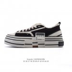 公司级 吴建豪个人新锐品牌Xvessel G.O.P Mule Slip On 重工解构厚底软木运动鞋 百搭乞丐风增高帆布面板鞋休闲男女鞋 包头运动拖鞋，古法手