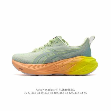 ASICS 亚瑟士Novablast4男女士运动跑步鞋 厚底增高老爹鞋 缓震回弹透气耐磨跑鞋 一鞋一科技：NOVABLAST 4，跑鞋中底同时实现厚软轻弹。主要 - 点击图像关闭