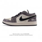 耐克 乔丹Air Jordan 1 Low Aj1 乔1 乔丹1代Aj1 低帮复古文化休闲运动篮球鞋。从1985 年面世的元年款汲取设计灵感，采用简洁大方的经典
