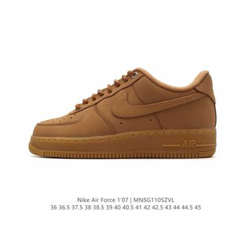 公司级 新款 头层鹿皮 AF1耐克 Nike Air Force 1 ‘07 Low 空军一号 气垫厚底增高百搭运动板鞋 原楦头原纸板 打造纯正空军版型，专注外