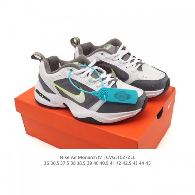 耐克 Nike Air Monarch Iv男女子训练鞋厚底老爹鞋休闲复古运动鞋。Nike Air Monarch Iv 运动鞋为你打造出众的训练装备，耐穿鞋面