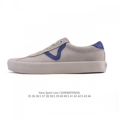 Vans 万斯 范斯Vans Sport Low运动系列复古低帮硫化滑板板鞋 经典低帮运动休闲鞋滑板鞋帆布鞋 男女鞋真标硫化工艺，原装铝楦数据开发鸟嘴楦型版本夏
