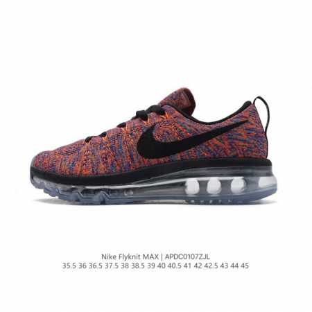 新款公司级 Nike 耐克正品flyknit Air Max新款男子气垫缓震跑步鞋 男女士跑鞋休闲运动鞋，Nike Flyknit Air Max跑步鞋糅合具有 - 点击图像关闭