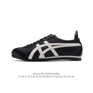 公司级 Asics 亚瑟士 男女鞋真标半码制 配足弓鞋垫 日产经典老牌-鬼塚虎 Onitsuka Tiger Mexico 66经典墨西哥系列复古经典百搭板鞋休