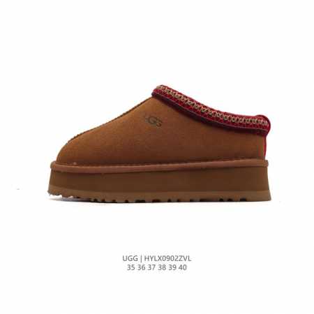 Ugg 棉拖 雪地靴 俏皮可爱的百变造型， 美国轻奢品牌ugg 平底系列冬季羊毛一体雪地休闲保暖毛毛家居包头棉拖鞋。官方同步包装 检验标 材料采用原厂防污防水皮 - 点击图像关闭