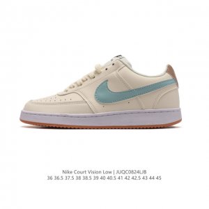 耐克nike Court Vision Low 校园风低帮复古篮球板鞋男女运动鞋，延续80年代复古篮球鞋，添加学院风细节。皮革鞋面，利落风格，重现复古篮球风范。