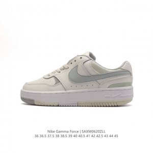 耐克 Nike Gamma Force 防滑减震耐磨低帮复古运动鞋休闲板鞋，Nike Gamma Force 运动鞋采用分层设计，混搭天然皮革和合成材质，焕新经