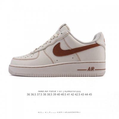 真标 耐克 Nike Air Force 1 '07 Low 空军一号含气垫 小白鞋 低帮百搭厚底增高休闲运动板鞋。柔软、弹性十足的缓震性能和出色的中底设计，横