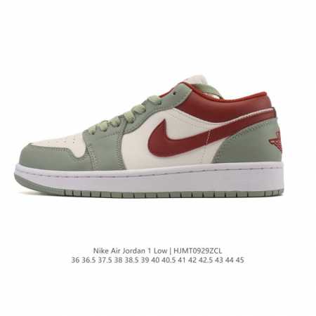 耐克 乔丹Air Jordan 1 Low Aj1 乔1 乔丹1代Aj1 低帮复古文化休闲运动篮球鞋。该鞋款从 1985 年元年款汲取设计灵感，焕新演绎简约经典 - 点击图像关闭