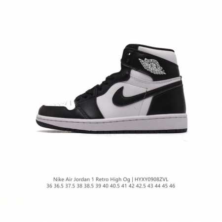 头层皮 耐克 男女鞋 Nike Air Jordan 1 Retro High Og 乔丹一代aj1 乔1 Aj1 篮球鞋复刻运动鞋。皮面高帮板鞋的设计灵感源自 - 点击图像关闭