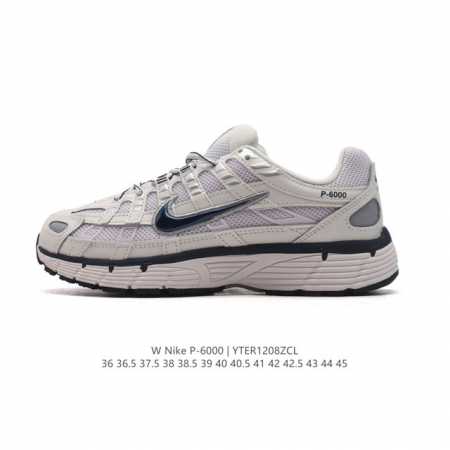 耐克 Nike 男女子休闲运动鞋p-6000Premium 轻便舒适透气防滑缓震耐磨跑步鞋。P-6000 是一款植根于 2000 年代风格的混合款式，让人想起去 - 点击图像关闭