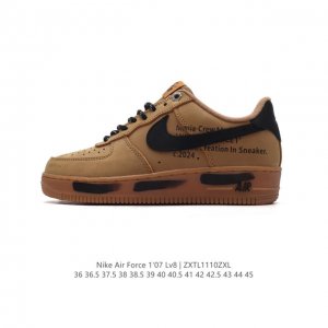 耐克 Nike Air Force 1 '07 Low 空军一号含气垫 低帮百搭厚底增高休闲运动板鞋。柔软、弹性十足的缓震性能和出色的中底设计，横跨复古与现代的