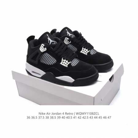 耐克 新款 Nike Air Jordan 4 Retro OG 中帮 迈克尔 乔丹AJ4代乔4 复古休闲运动文化篮球鞋。秉承轻量化的速度型篮球鞋设计思想完成设 - 点击图像关闭