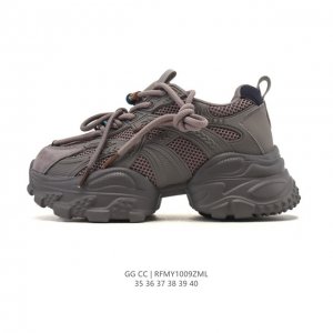 公司级 Gg Cc 女鞋 经典休闲运动鞋奢侈品百搭老爹鞋，在今年仍然很受欢迎。不挑衣服穿，也不挑包，随便搭。它穿上脚超级舒服，很软，还可以增高。鞋面采用的专门定