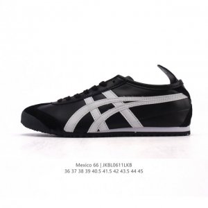 Asics 亚瑟士 女鞋真标半码制 配足弓鞋垫 日产经典老牌-鬼塚虎 Onitsuka Tiger Mexico 66经典墨西哥系列复古经典百搭板鞋休闲运动鞋慢