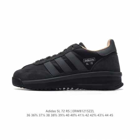 阿迪达斯adidas Sl 72 Shoes 经典复古薄底运动鞋 T头鞋 三叶草复古休闲跑步鞋休闲运动鞋 这款经典运动鞋携复古型格，来访你的活力日常 采用舒爽帆 - 点击图像关闭