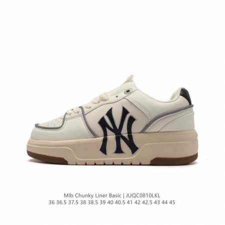 mlb Chunky Liner Basic 人气单品学长鞋系列轻量增高厚底百搭休闲运动板鞋 男女轻便胶鞋 高级街头休閒品牌鞋。Mlb Chunky Liner - 点击图像关闭