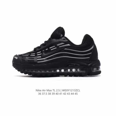 公司级 Nike耐克男女鞋2024冬款 Cdg X Nike Air Max Tl 2.5 联名款复古风跑鞋 缓震运动鞋 侃爷亲穿同款！鞋身自带大量 3M 反光 - 点击图像关闭