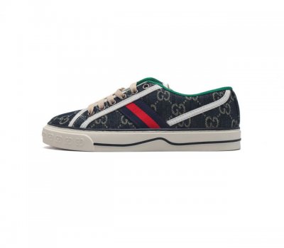 Gucci 古奇 小白鞋 古驰奢侈品男女运动板鞋 休闲鞋子 Gucci Tennis 1977老花鞋 经典耐穿 复古感满满的gucci老花鞋老花满印板鞋 生胶底