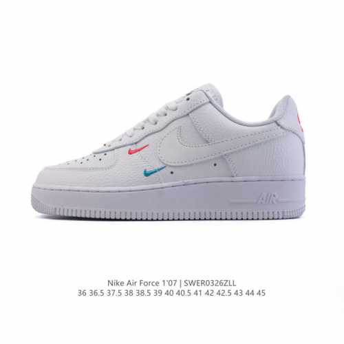 130 耐克 Nike Air Force 1 '07 Low 空军一号含气垫 小白鞋 2025年 蛇年新款 低帮百搭厚底增高休闲运动板鞋。柔软、弹性十足的缓震