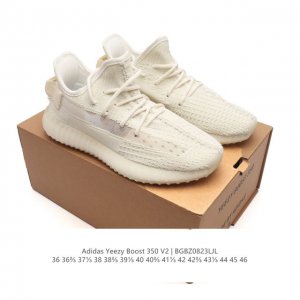 真爆 Adidas 阿迪达斯 Yeezy Boost 350 V2 椰子 巴斯夫 休闲透气缓震舒适 百搭轻便中底慢跑鞋 椰子鞋经典运动鞋中性跑鞋，是Adidas