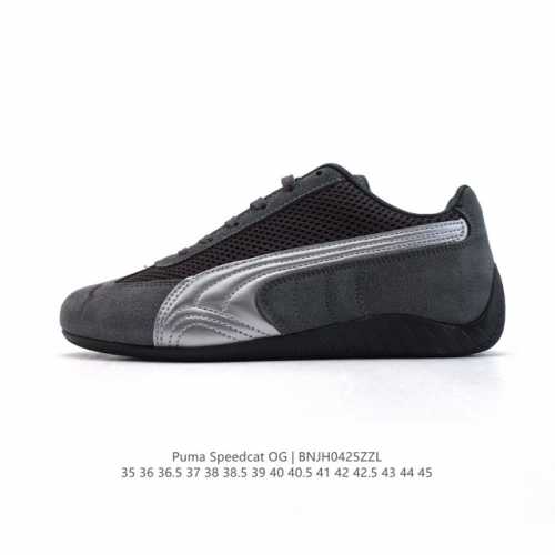 公司级 puma Speedca Og 彪马极速赛车系列低帮德训风拼接复古百搭休闲运动赛车鞋 鞋款从80、90年代赛车手所穿的防火赛车鞋为原型，鞋身线条模仿了赛