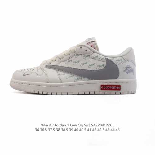 真标 耐克 Nike Air Jordan 1 Low Og Sp Military Blue Aj1乔1倒勾 2025年新款 蛇年新款 联名 低帮篮球鞋 Aj