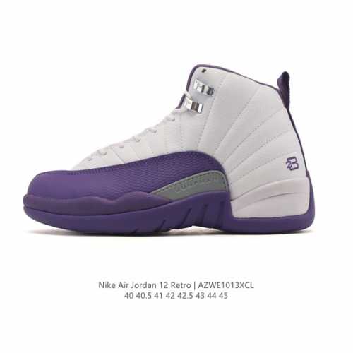 公司级 耐克 Aj 乔丹12代 Nike Air Jordan 12 Retro 篮球鞋 真碳含气垫 Aj12代 复刻男子运动鞋，重现设计师汀克 哈特菲尔德广受