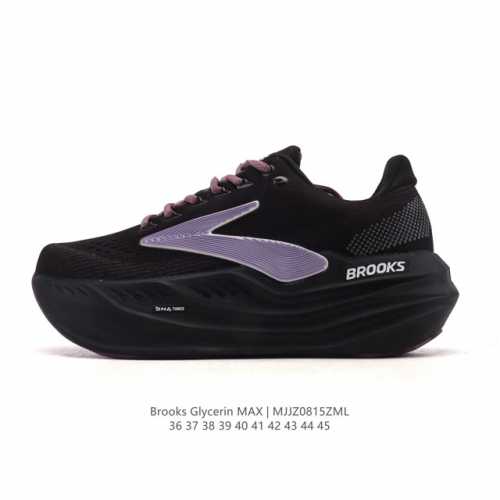 新品公司级 布鲁克斯 Glycerin Max 超级甘油:舒适的增高神器！Brooks Glycerin Max是一款极具突破性的顶级缓震运动跑鞋，由百年专业跑