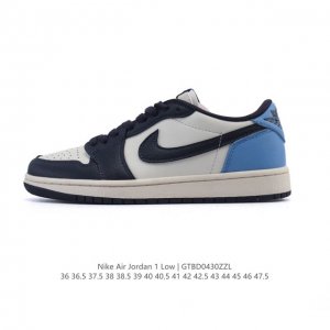 耐克 乔丹Air Jordan 1 Low Aj1 乔1 乔丹1代Aj1 低帮复古文化休闲运动篮球鞋，从1985 年面世的元年款汲取设计灵感，采用简洁大方的经典