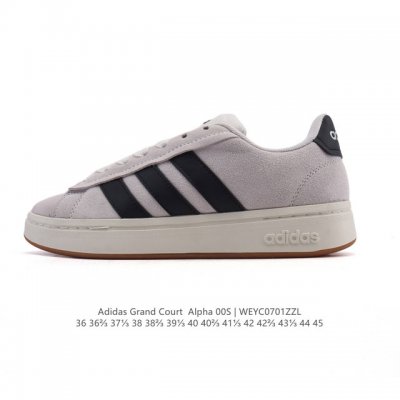 新品 阿迪达斯 Adidas男女Grand Court Alpha 00S网球鞋 舒适百搭小白鞋 防滑耐磨 低帮 板鞋 阿迪达斯中性四季款网球训练鞋 Jr054