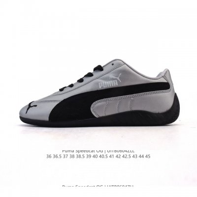 Puma Speedca Og 彪马极速赛车系列低帮德训风拼接复古百搭休闲运动赛车鞋 鞋款从80、90年代赛车手所穿的防火赛车鞋为原型，鞋身线条模仿了赛车的流线