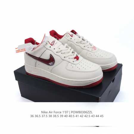 140 耐克 Nike Air Force 1 '07 Low 2025新年新款 空军一号含气垫 小白鞋 低帮百搭厚底增高休闲运动板鞋。柔软、弹性十足的缓震性能 - 点击图像关闭