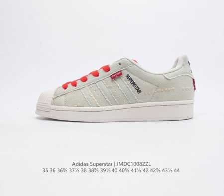 头层皮 阿迪达斯 Adidas Superstar 三叶草经典贝壳头系列 新款休闲板鞋潮流男女士运动鞋 鞋面柔软皮革材质 标志性的贝壳鞋头 锯齿三条纹 简约的线 - 点击图像关闭